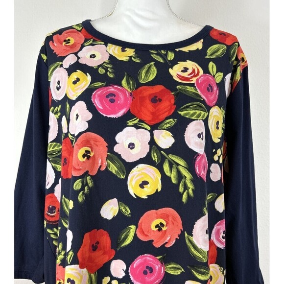 Lane Bryant Plus Size Floral Print Pullover Blouse Plus Size 22/24 - Picture 9 of 11